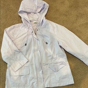 Christopher & Banks Light Purple Hooded Jacket